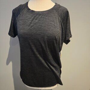 ACX Active Heathered Crew Neck Performance Tee | Size Large | Charcoal